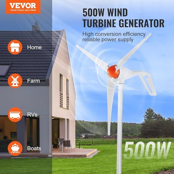 VEVOR 500W Wind Turbine Generator